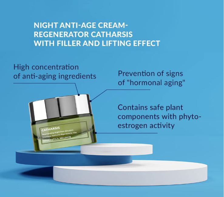 Ночной anti-age крем КАТАРСИС с эффектом филлера для кожи в менопаузе, Beauty Spa 50 мл