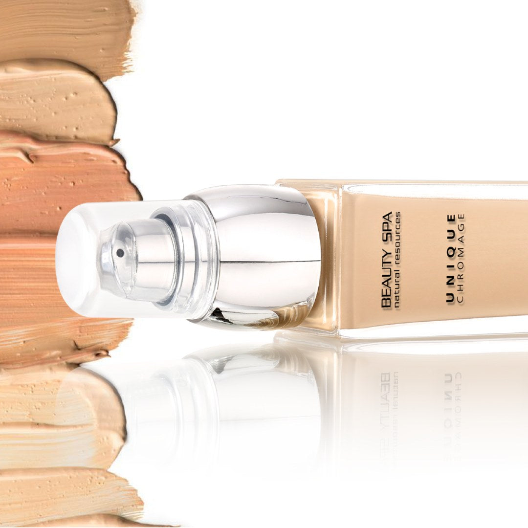 Foundation fluid CHROMAGE UNIQUE SPF 15 with the effect of adaptation to skin tone, tone 4, Beauty Spa 30 ml