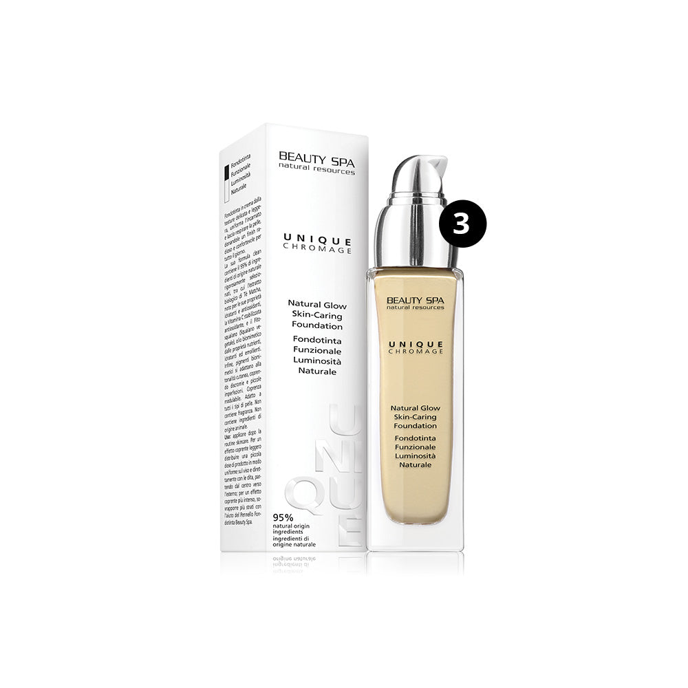 Foundation fluid CHROMAGE UNIQUE SPF 15 with the effect of adaptation to skin tone, tone 3, Beauty Spa 30 ml